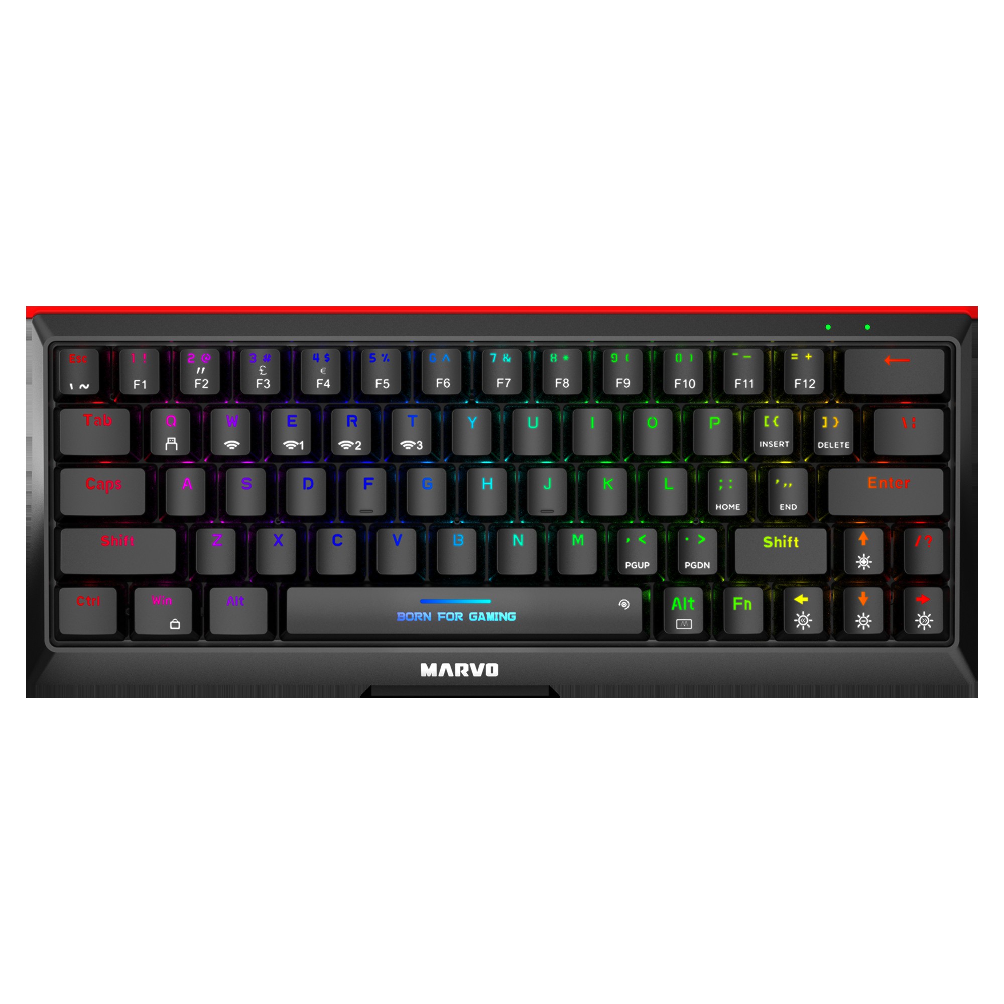 MARVO WIRELESS & WIRED 60% MECHANICAL GAMING KEYBOARD BLUE SWITCH KG962W