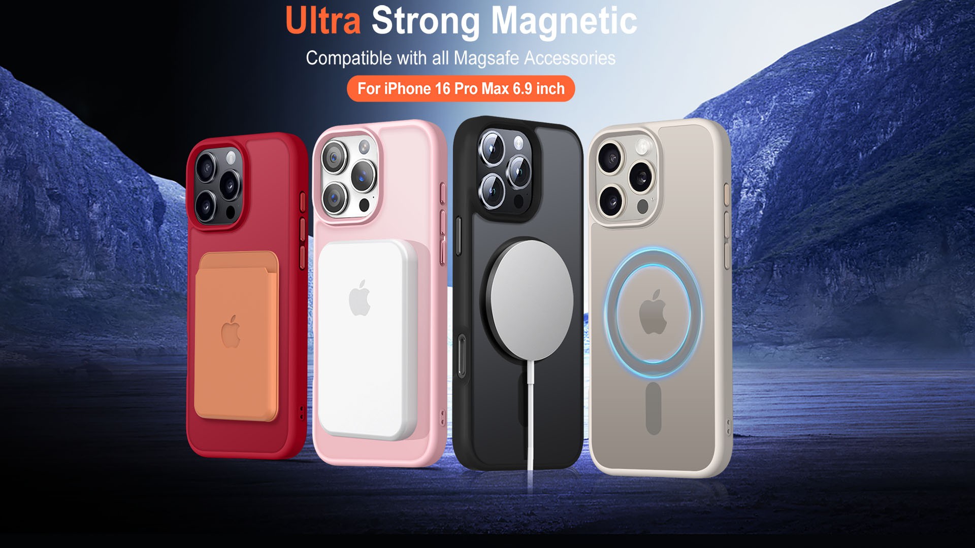 MOCOME  IPHONE 16 ROTATION MAGSAFE COVER MIX COLOR
