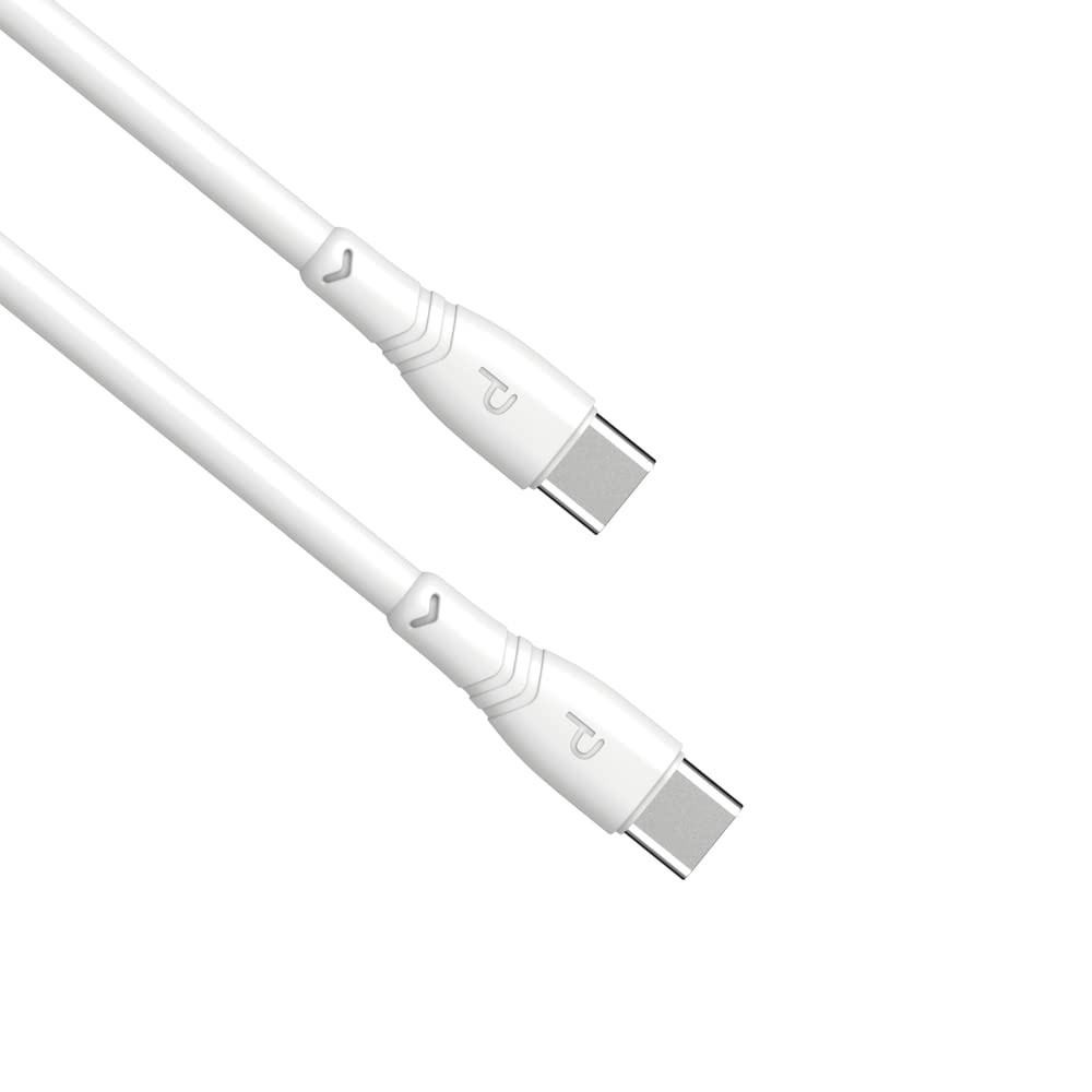 PAWA 60W QUICK CHARGING DATA CABLE C TO C 1.2M PW-12PVCCTOC-WH