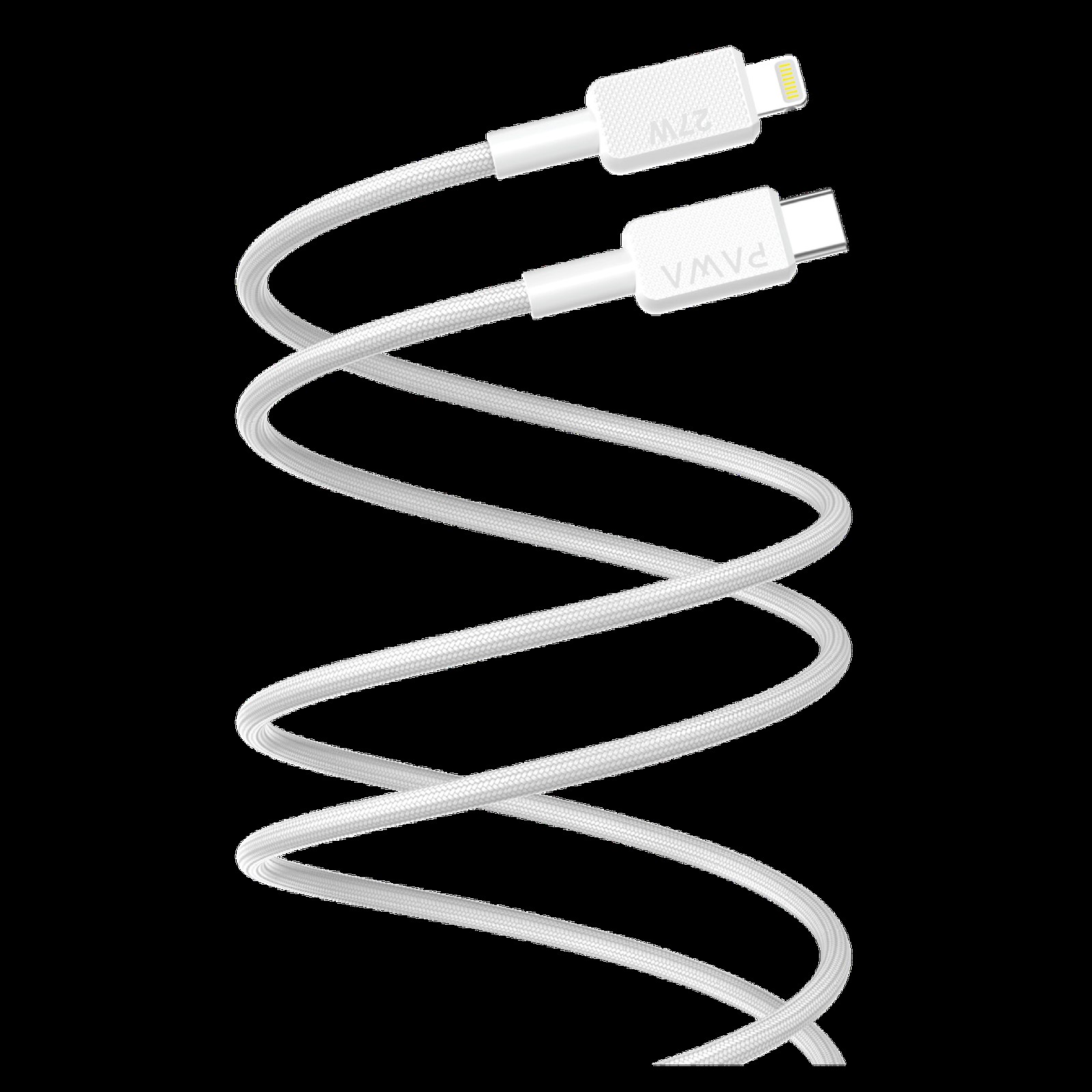 PAWA EL CARO SERIES USB C LIGHTBING 27W 2M WHITE PW-20BD27CL-WH