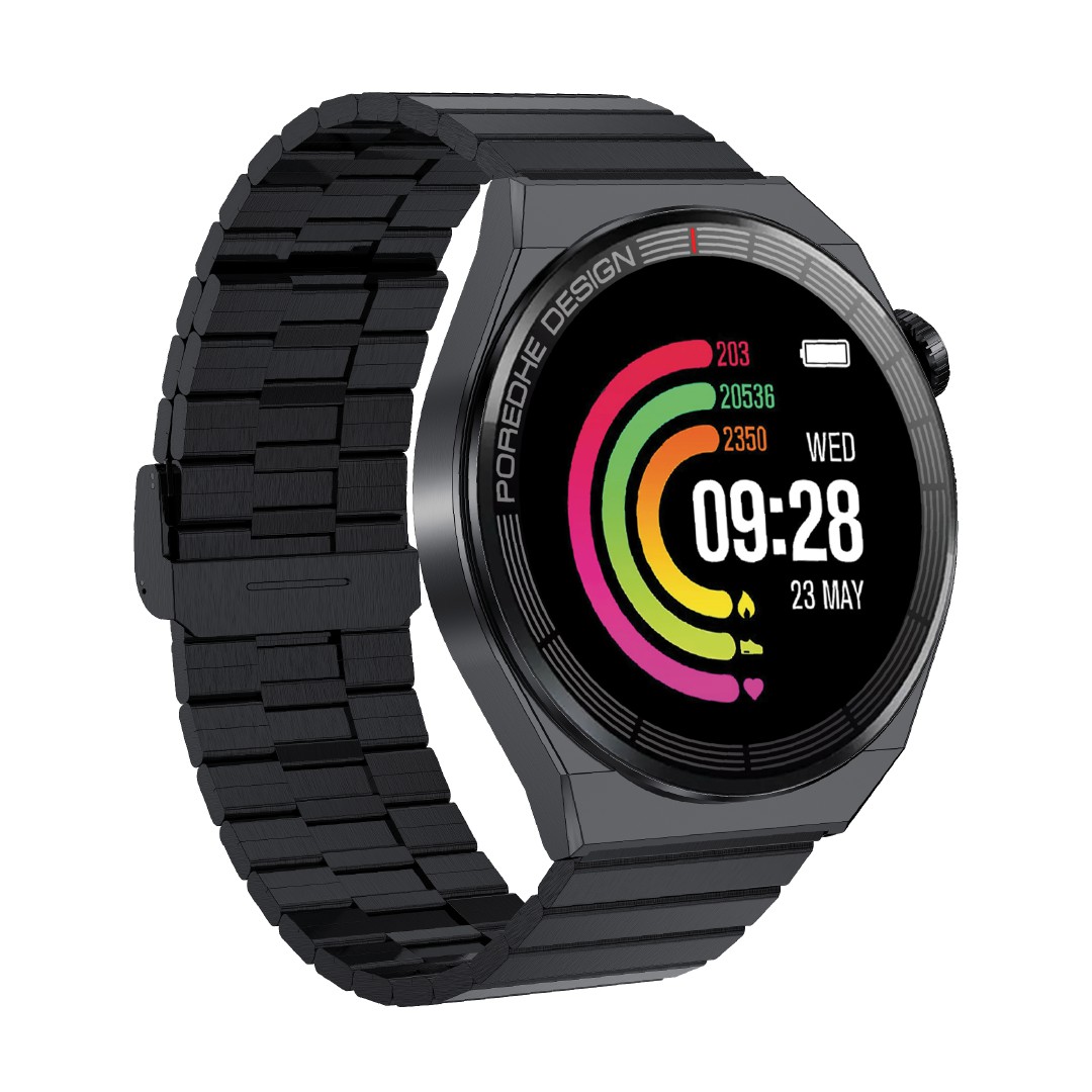 PAWA ELEGANCE AMOLED SMART WATCH BLACK PW-SWE143T2-BK