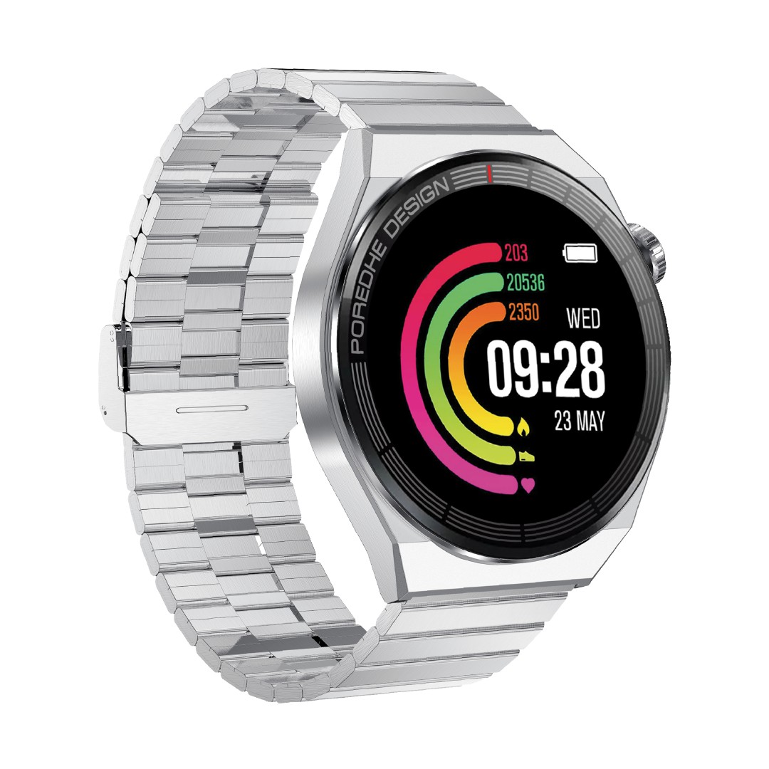 PAWA ELEGANCE AMOLED SMART WATCH SILVER PW-SWE143T2-SL