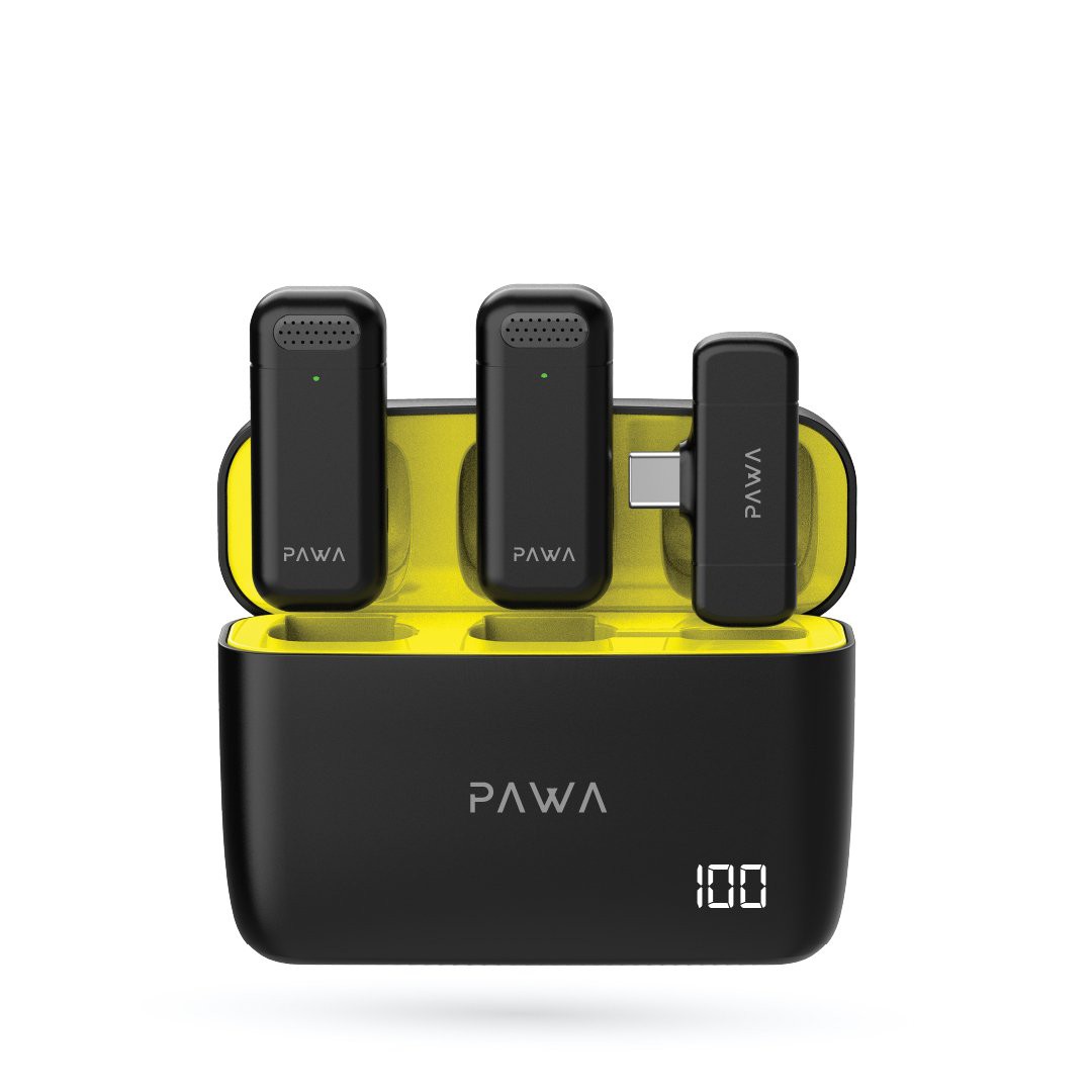 PAWA M5 DUAL WIRELESS MICROPHONE WITH CHARGING CASE PW-LDMCCCL7