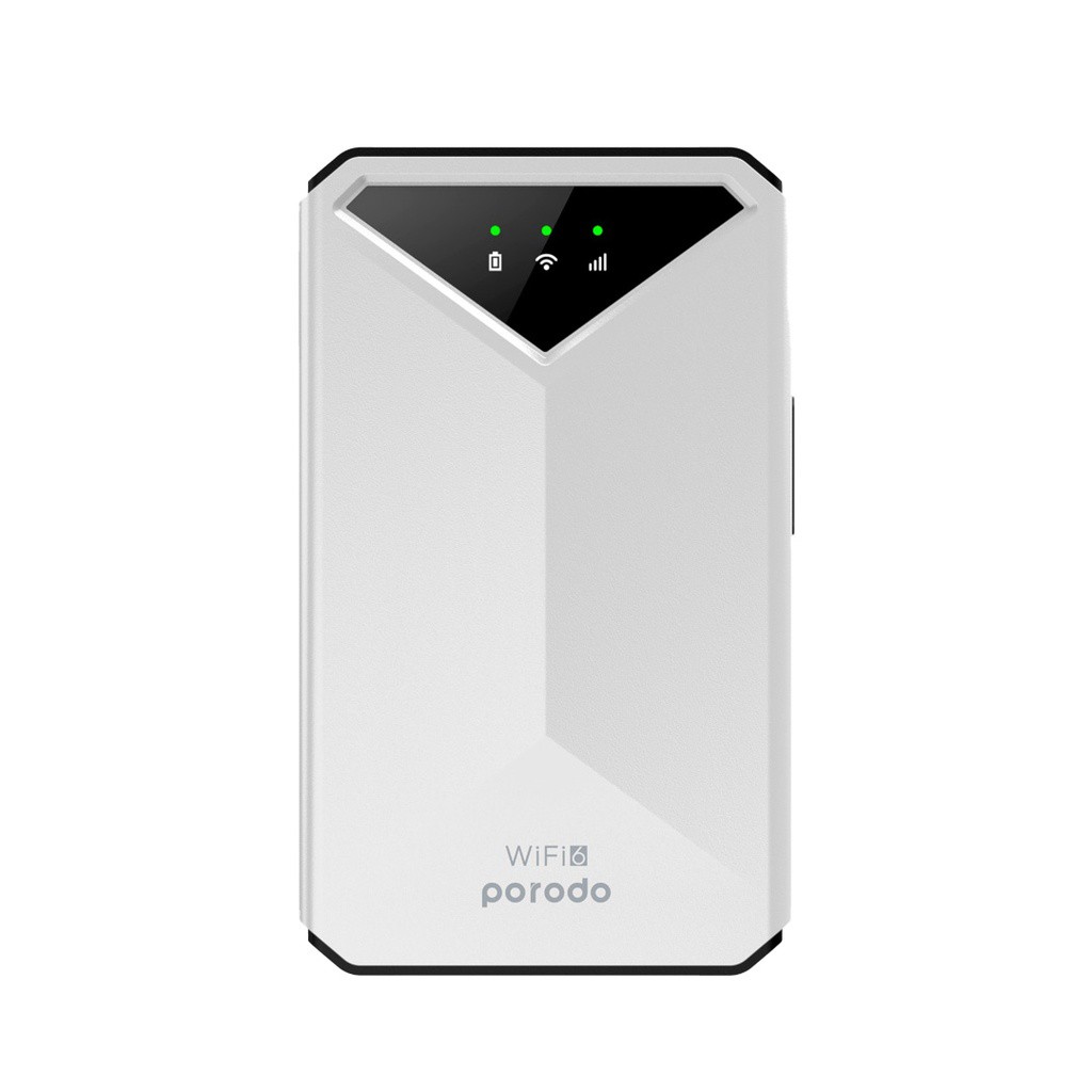 PORODO 4G LTE WIFI 6 POCKET ROUTER WHITE PD-PT4GRWD-WH
