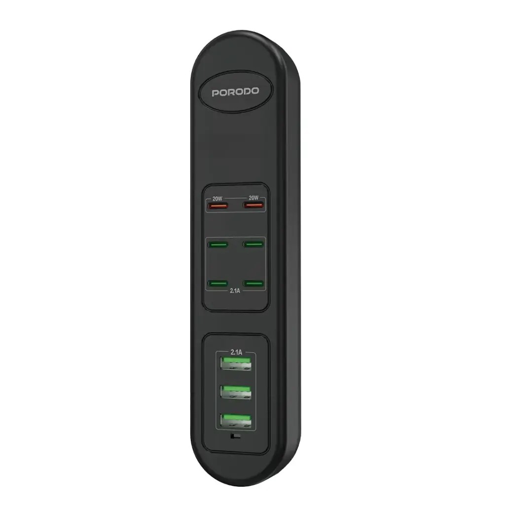 PORODO 50W MULTI-PORT USB CHARGING HUB PD-FWCH032-BK