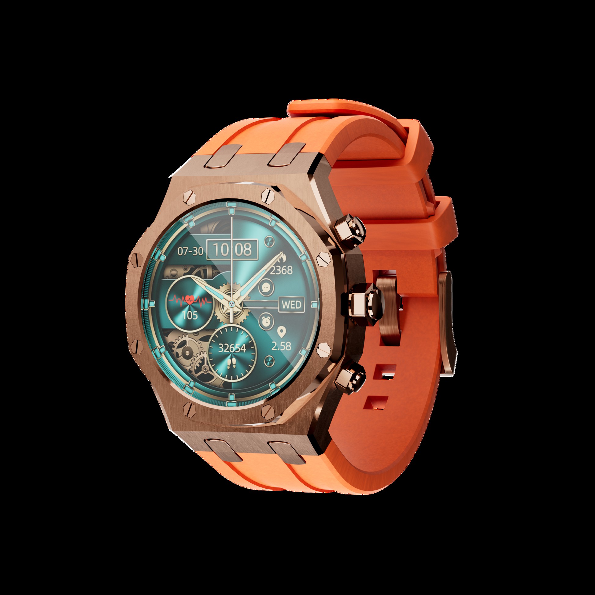 PORODO CRISTALLO AP SMART WATCH ROSE GOLD PD-CRISTALLOAP-RGD