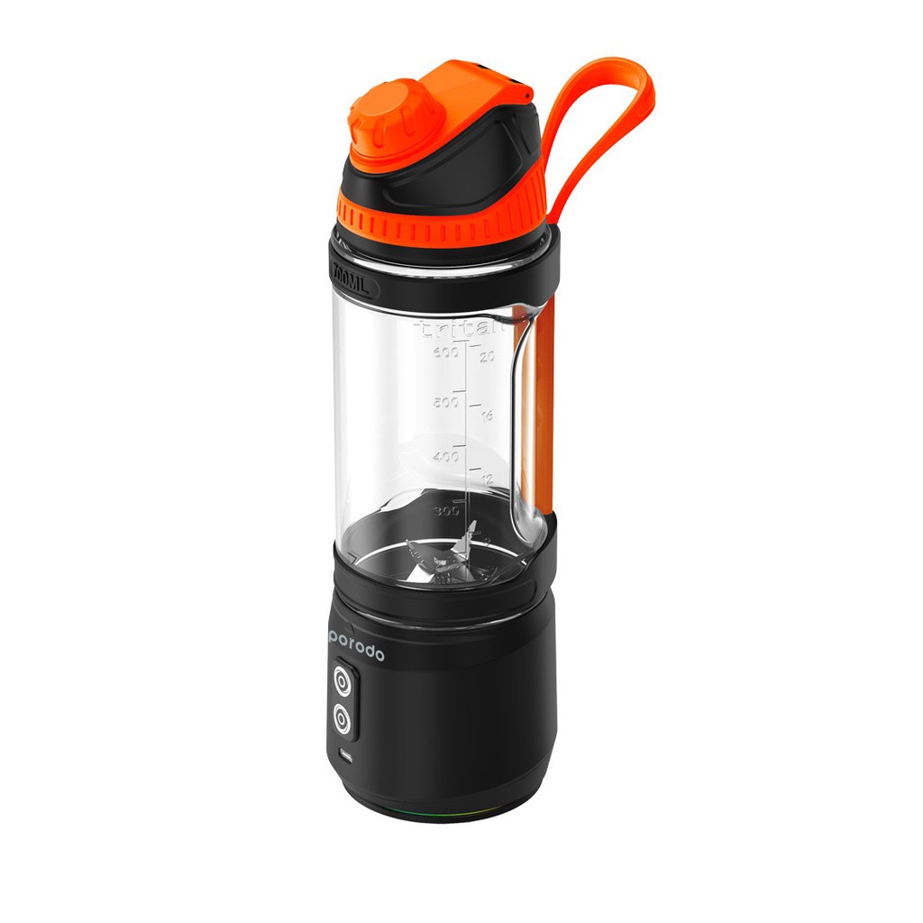 PORODO DUAL SPIN CLOCKWISE & REVERSE PORTABLE BBLENDER PD-PBLNDR-BK
