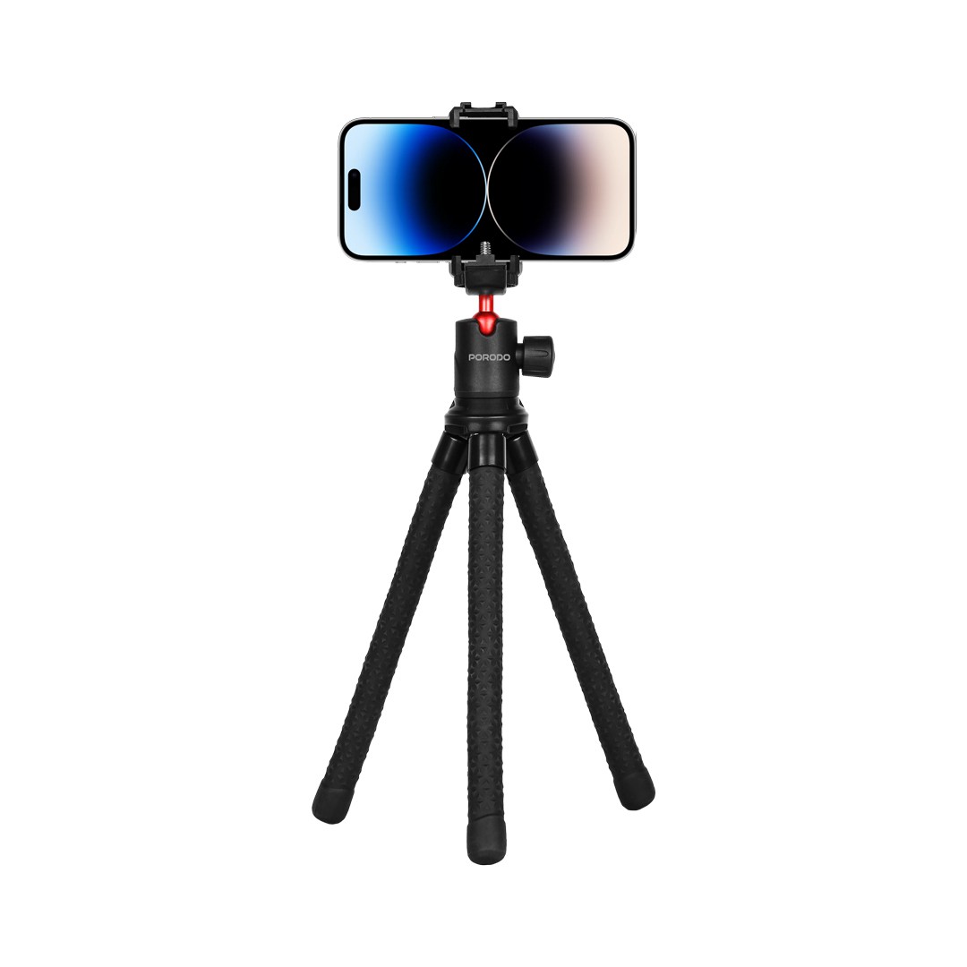 PORODO FLEXIBLE TRIPOD STAND PD-TRPSPH-BK
