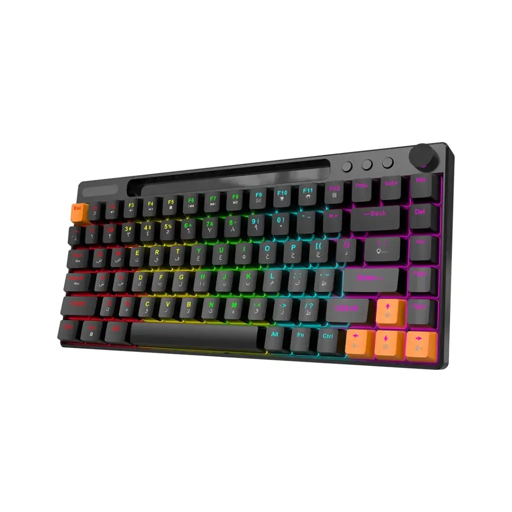 PORODO GAMING 84 KEYS MECHANICAL GAMING KEYBOARD RED SWITCH PDX226-BK