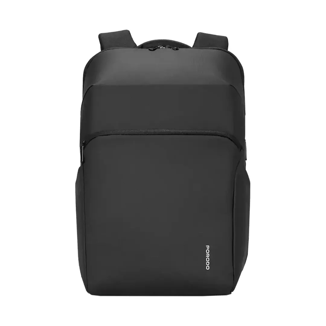 PORODO LIFESTYLE WATER RESISTANT PU BACKPACK BLACK PD-LFST122