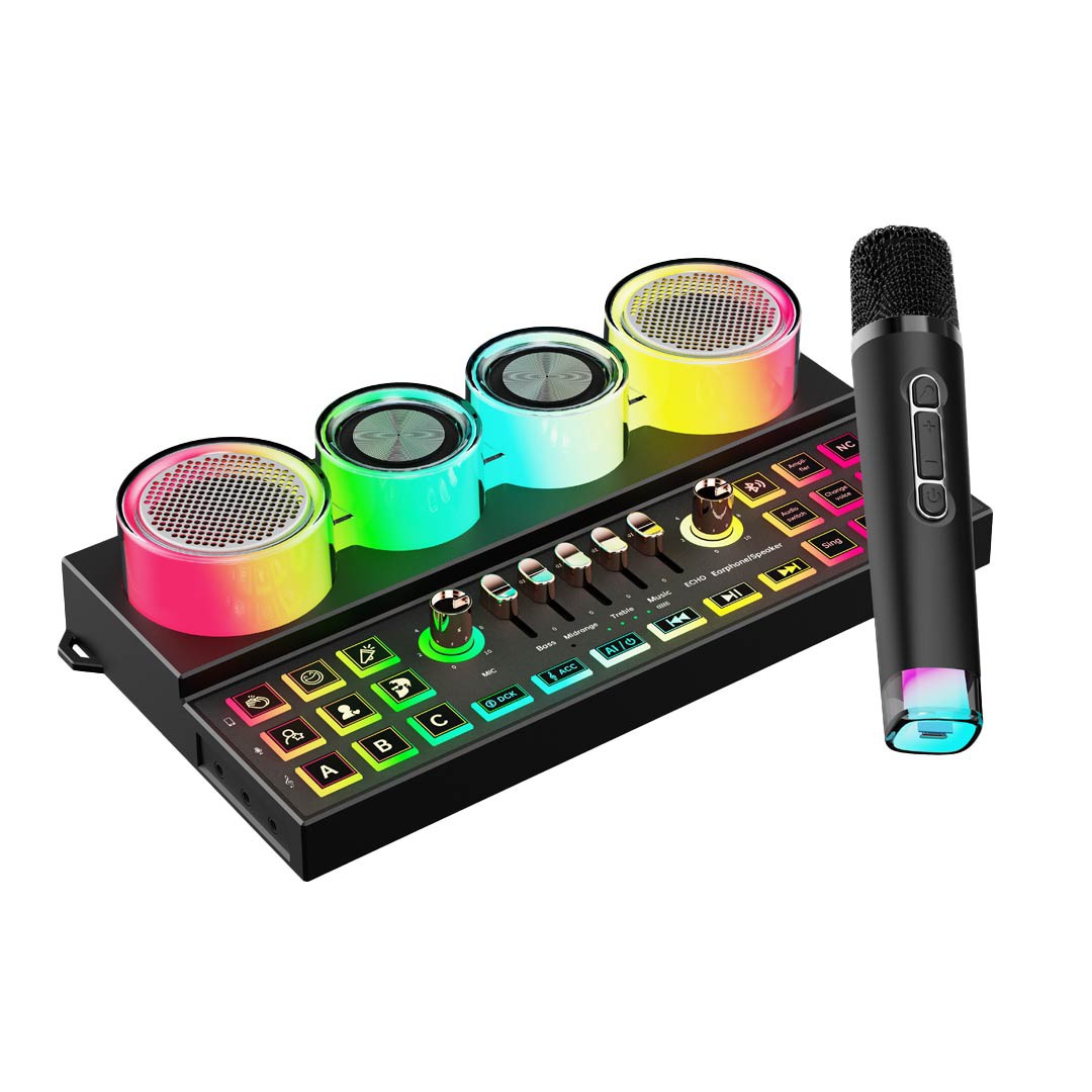 PORODO SOUNDTEC AUDIOLINK MULTIPLATFORM AUDIO MIXER & SPEAKER PD-ST21MIX-BK