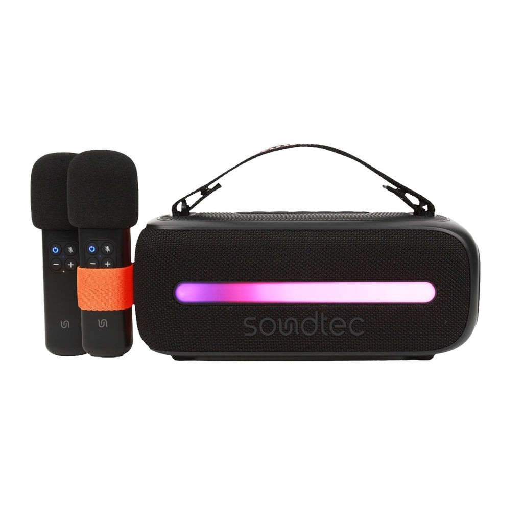 PORODO SOUNDTEC GALA  24W PORTABLE SPEAKER DUAL MIC PD-STWLEP029-BK