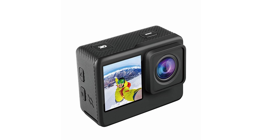 PORODO UHD DUAL DISPLAY ACTION CAMERA BLACK PD-4KACAM-BK