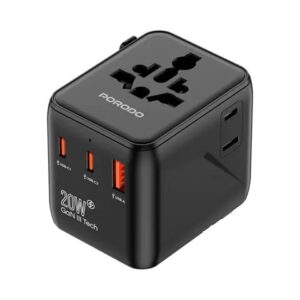 PORODO UNIVERSAL TRAVEL QUICK CHARGER PD-FWCH053-BK