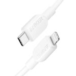 ANKER USB C TO LIGHTNING CABLE 3FT WHITE A81B5H21
