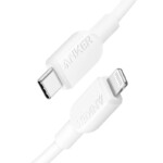 ANKER USB C TO LIGHTNING CABLE 3FT WHITE A81B5H21