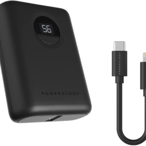 POWEROLOGY PD 20W 10000MAH ULTRA COMPACT POWER BANK WITH DUAL OUTPUT BLACK PPBCHA04-BK