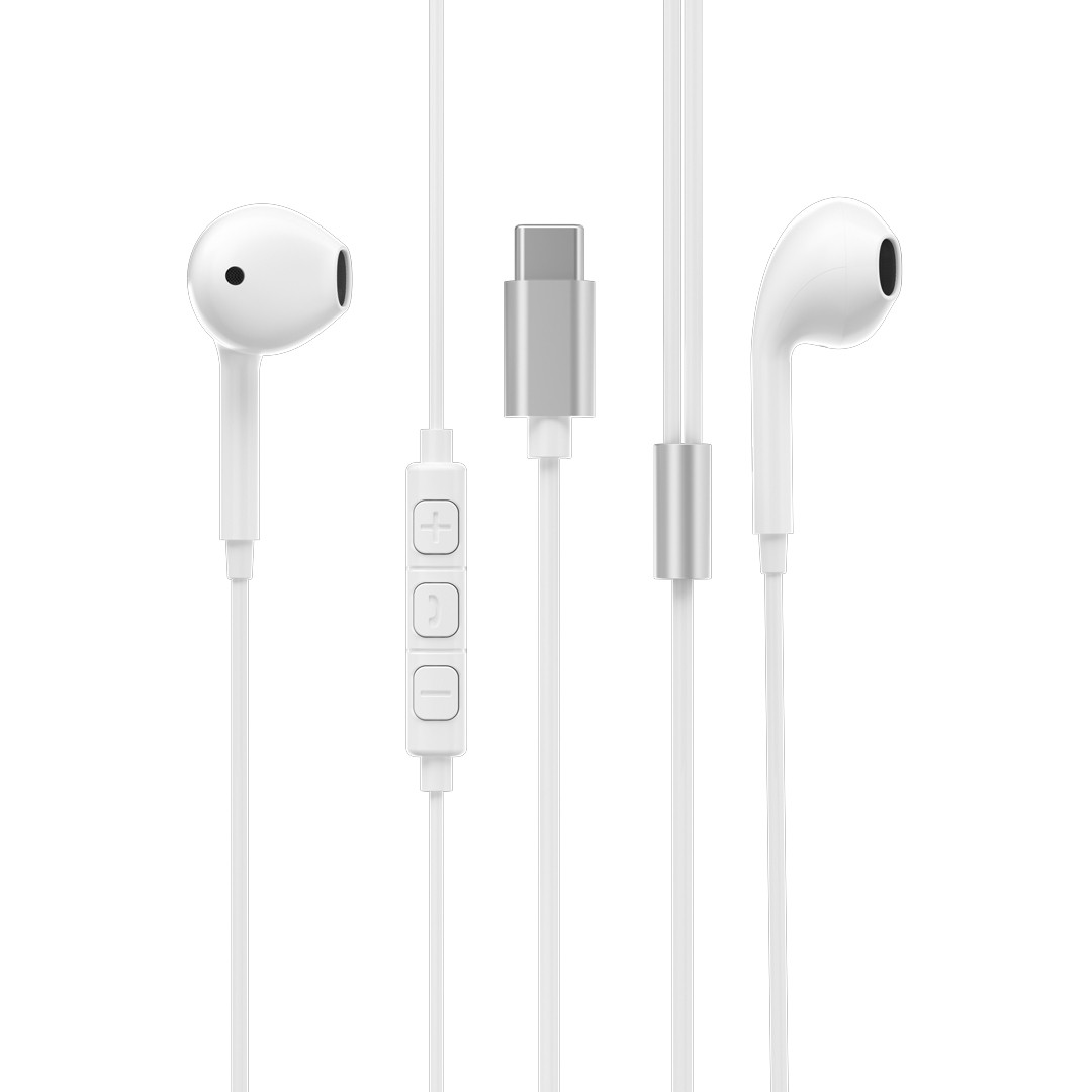 POWEROLOGY TYPE C CONNECTOR STEREO EARPHONE PSTREPWH