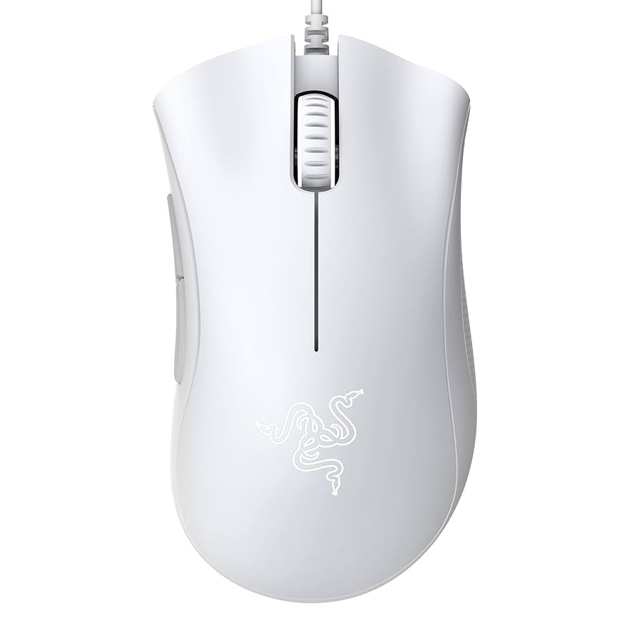 RAZER DEATHADDER ESSENTIAL WIRED GAMING MOUSE WHITE EDITION RZ01-03850200-R3C1