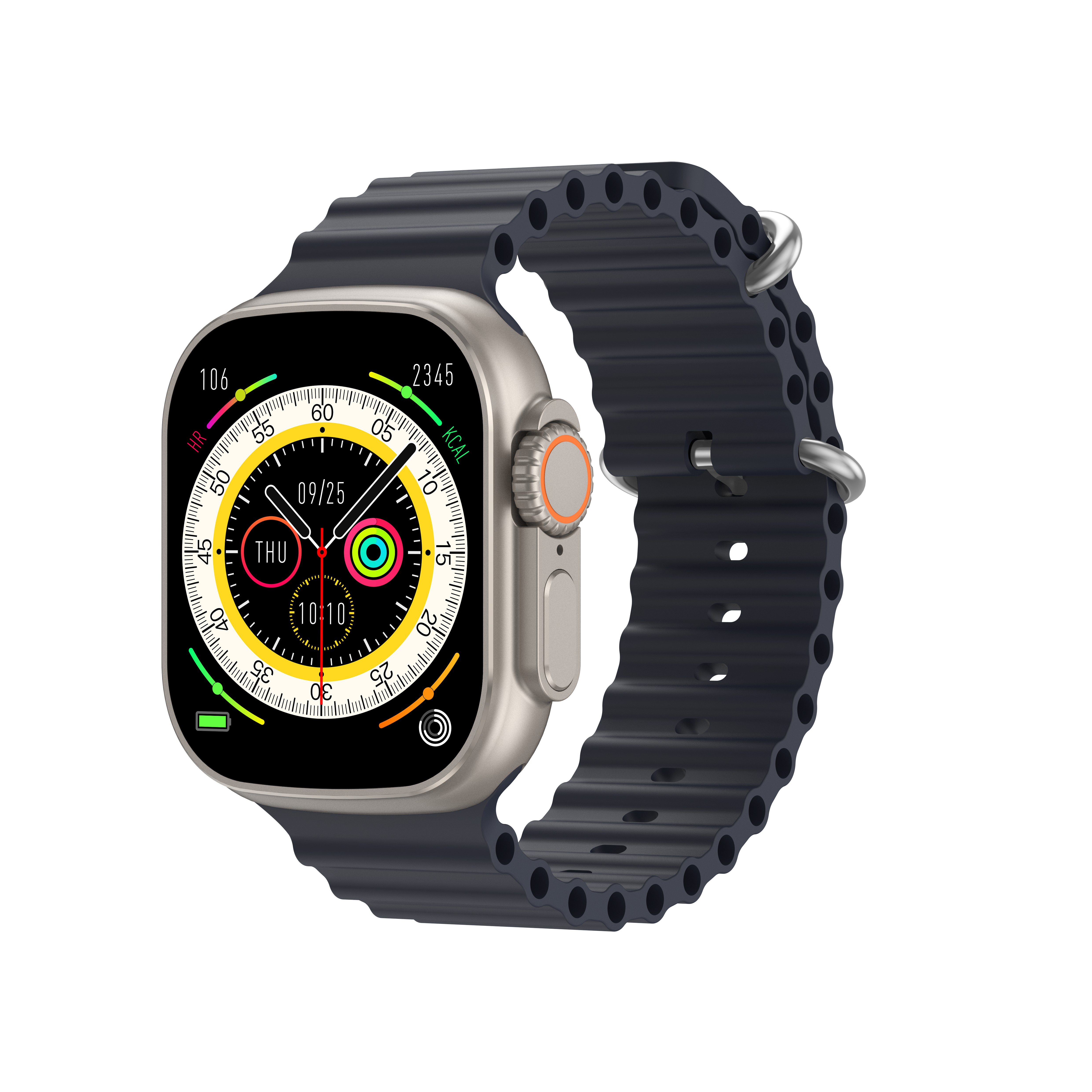 RIVERSONG MOTIVE 5T TITANIUM+BLACK STRAP SMARTWATCH SW506