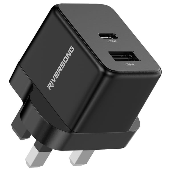 RIVERSONG POWERKUB G20 PRO GAN 20W FAST CHARGER BLACK