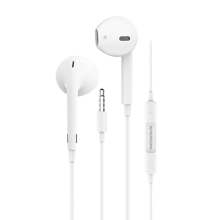 RIVERSONG SPIRIT M CLASSIC WIRED EARPHONE WHITE EA125