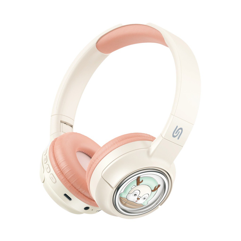 SOUNDTEC BY PORODO MOOSE WIRELESS KIDS HEADPHONE PINK PD-STWLEP027-PK