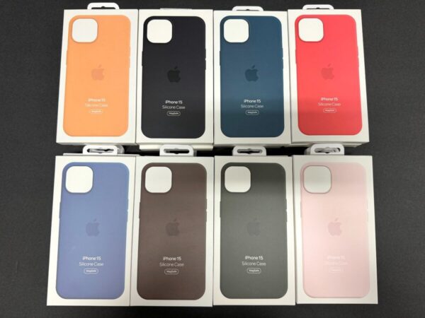 APPLE IPHONE 15 PRO MAX SILICON CASE MIX COLOR OEM