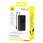 BASEUS BIPOW 2 10000 MAH POWERBANK WITH USB C CABLE 20W CLUSTER BLACK