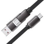 ACEFAST ACEWIRE PRO USB A/USB C TO USB C SHORT ZZINC ALLOY CONNECTORS CHARGING DATA CABLE C13-05