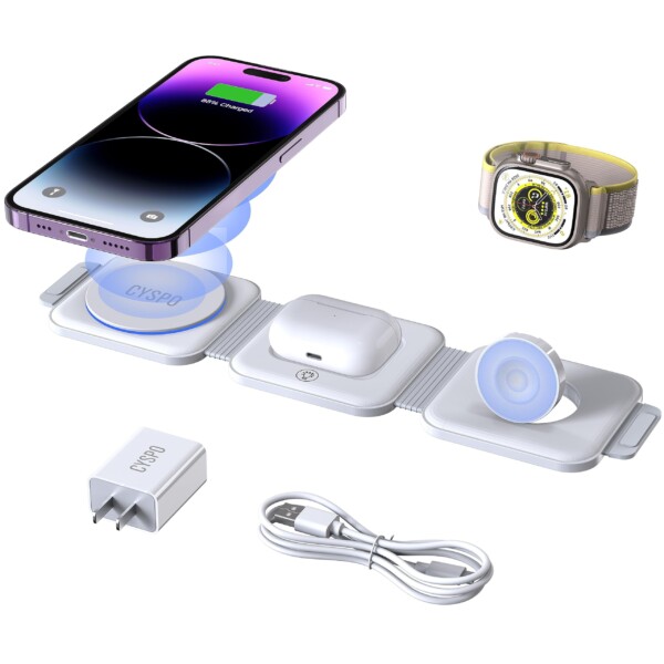 3 IN 1 MAGNETIC WIRELESS CHARGER