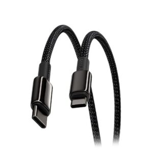 BASEUS FAST CHARGING DATA CABLE TYPE C TO TYPE C 100W 1.2M CAJ000601 BLACK