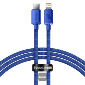 BASEUS FAST CHARGING DATA TYPE C TO IP 20W 1.2M CAJY000203 BLUE