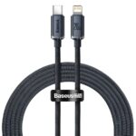 BASEUS FAST CHARGING DATA TYPE C TO IP 20W 2M CAJY000301 BLACK