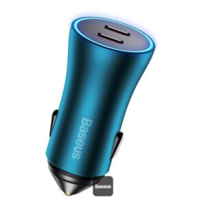 BASEUS GOLDEN CONTACTOR PRO DUAL FAST CAR CHARGER C+C 40W CGJP000003