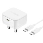 BASEUS PALM  FAST CHARGER 1C 20W C TO IP 1M MOON WHITE P1011160C213-02