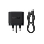 BASEUS PALM FAST CHARGER 2C+U 65W 1M CABLE CLUSTER BLACK