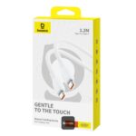 BASEUS PUDDING SERIES FAST CHARGING CABLE TYPE C TO TYPE C 100W 1.2M STELLAR WHITE P10355702221-B1