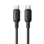 BASEUS SILKY FAST CHARGING CABLE USB C TO USB C 100W 1M CLUSTER BLACK P10377704113-00