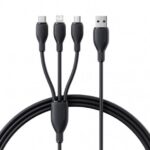 BASEUS ULTRA FAST ONE FOR THREE FAST CHARGING CABLE USB TO M+L+C 0.8M P10376303121-01