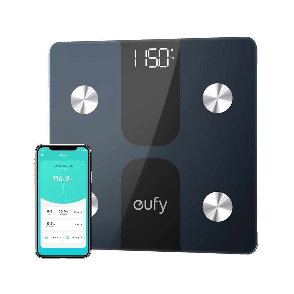 EUFY SMART SCALE C1 WITH BLUETOOTH BLACK T9146H11