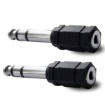 6.5 SINGLE TO 3.5 FEMALE AUDIO ADAPTER