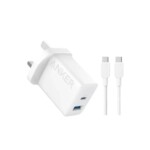 ANKER 2 PORT HIGH SPEED CHARGER WITH USB C CABLE 20W B2348K21