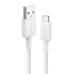 ANKER 322 USB A TO USB C CABLE 3FT BRAIDED WHITE A81H5H21