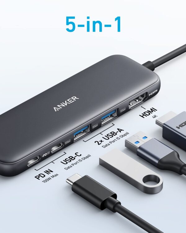 ANKER 332 USB C HUB 5 IN 1 A8355H11