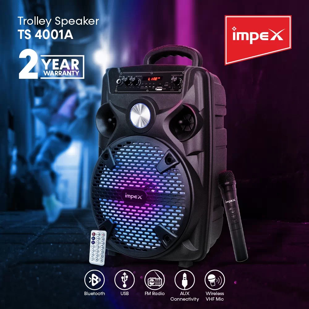 IMPEX PORTABLE TROLLY SPEAKER TS 4001A