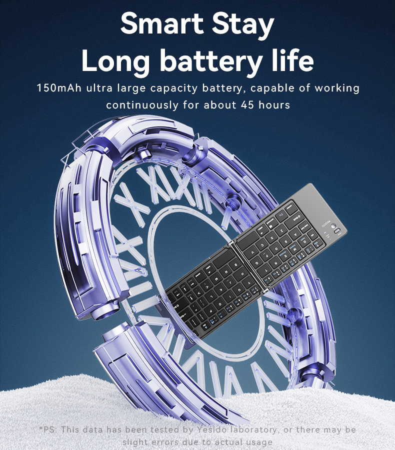 YESIDO FOLDABLE KEYBOARD KB27 - Image 4