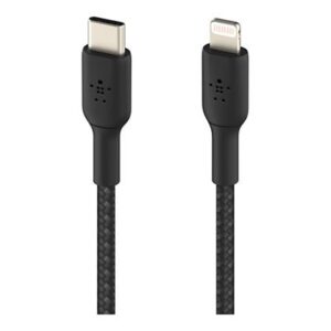 LAPWINGS 20W TYPE C TO LIGHTNING CABLE NYLON BRAIDED 1.2M BLACK WCL2423