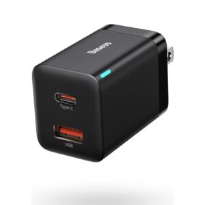 LAPWINGS 30W DUAL PORT USB FAST CHARGER BLACK HCD2720