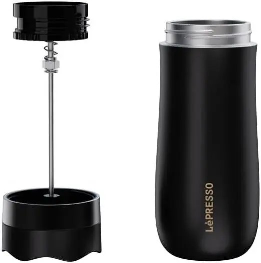 LEPRESSO PORTABLE MUG FRENCH PRESS COFFEE & TEA LPIMFPBK